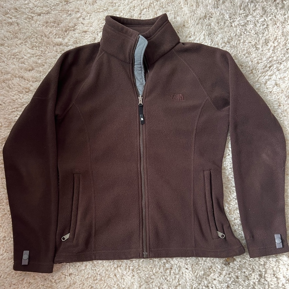 The North Face Fleece Zip Up, Brown, Size Medium, Women, Good Condition
